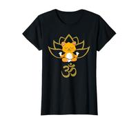 Tenue de Yoga avec Fleur de Lotus Om Chat T-Shirt