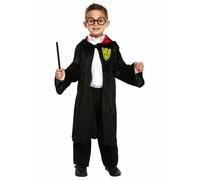 Tenue Déguisement Enfant Harry Potter Avec Perruque, Lunettes, Baguette