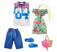 Tenue d'été | Mode Set | Barbie & Ken | Mattel HBV72 | Vêtements de Poupée