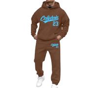 Tenue Deux pièces à imprimé pour Un Style élégant Alliant décontraction et formalisme Parfaite pour Le Quotidien et Les Sorties (Coffee, S)