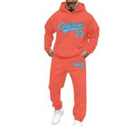 Tenue Deux pièces à imprimé pour Un Style élégant Alliant décontraction et formalisme Parfaite pour Le Quotidien et Les Sorties (Orange, XXXL)