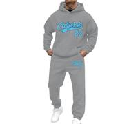 Tenue Deux pièces à imprimé pour Un Style élégant Alliant décontraction et formalisme Parfaite pour Le Quotidien et Les Sorties (Light Gray, XXL)