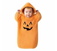 Tenue d'halloween pour bébé garçon - Barboteuse Une pièce - Imprimé Citrouille Dinosaure - Unisexe - Orange - Ensemble de vêtements pour Nouveau-né - Manches Longues pour fête Cosplay - 0 à 24 Mois
