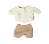 Miniland Tenue d'hiver pour poupée 21 cm - Salopette et t-shirt Marron TU