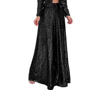 Tenue Disco Femme Pantalon Disco Costume Femme Deguisement Chic Taille Haute Rouge Combinaison Sequin Patinage Artistique Fille Fluide Déguisement Année 70 Noir Et Elegant Streetwear Legging Evase
