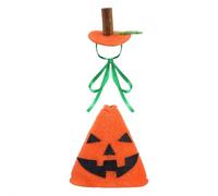 Tenue d'oie de bureau de 17,8 cm, chapeau de citrouille d'Halloween, mini costume d'oie magnétique, porte-clés, vêtements, accessoire de table pour décoration de table