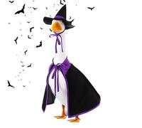 Tenue d'oie des sorcières - Costume d'Halloween Porch, décoration de jardin drôle | Vêtements de robe de vacances mignons pour le jardin de pelouse intérieur extérieur Affichage de la fête de patio Or