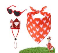 Tenue D'Oie Pour Saint-Valentin Pour Porche | Set d'Accessoires de Lunettes en Forme de Cœur - Costume d'Oie Saint-Valentin,pour Amis Famille Hommes Jardin Extérieur Fêtes Pâques Noël Halloween