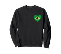 Tenue du Brésil - Drapeau du Brésil Cœur - I Love Brazil Sweatshirt