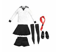 Tenue d'uniforme scolaire pour femme à l'échelle 1:6 pour figurines de soldat de 30,5 cm