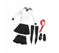 Tenue d'uniforme scolaire pour femme à l'échelle 1/6 pour figurines de soldat de 30,5 cm