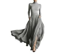 Tenue Femme Chic Et Elegant Ceremonie Fête Cocktail Ete Champetre Boheme Asymétrique Robe Femme Longue Elegant Réveillon Longue Boheme L'an Mariage Velours Robe de Soirée Chic Et Glamour S