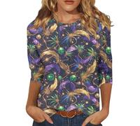 Tenue Fete Femme, Drole Coeur Adulte Adultes Taille Brillant Costume Shapewear Deguisement Drole, Soirée Haut Paillette, Chic Strass Moyen T-Shirt Perruque Femme, L