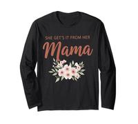 Tenue Florale Assortie « She Gets It from Her Mama » Manche Longue