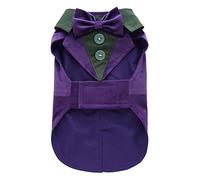 Tenue Formelle pour Chien Costume de Soirée de Mariage Smoking Chiot Style Messieurs Vêtements pour Chiens Chemise de Mariage pour Chien avec Costume de nœud Papillon LFXZ22Violet M