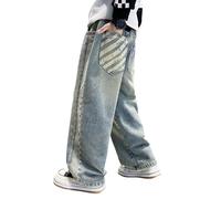 Tenue Hip Hop Fille Pantalon De Travail Jean Baggy Sweats À Capuche Jeans Pantalons Ensembles Enfant Garçon Pluie Jogging 8 Ans Jouer 10 Vetement 12