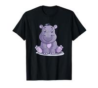 Tenue hippopotame souriante et câline pour garçons et filles T-Shirt