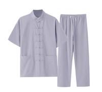 Tenue Homme De Tai Chi Veste Chinoise Homme Vetement Chemise Tai Chi Kung-Fu Chemise Qi Gong en Coton et Lin Mode