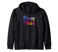 Tenue Indienne Blanche Happy Holi Festival pour Femmes, Hommes et Enfants Sweat à Capuche