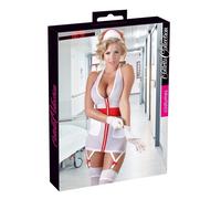 Tenue infirmiere blanche et rouge - L