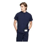 Tenue Infirmiere Ensemble de gommage d'été, uniforme d'infirmière, combinaison médecin hygiéniste d'hôpital, antistatique, sans plis(Blue1,3XL)