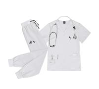 Tenue Infirmiere Ensemble d'uniformes d'infirmières, de médecins, d'hôpital dentaire, d'ensembles pantalons jogging, d'articles soins infirmiers for spa et beauté, gommage(Color4,XX-Large)