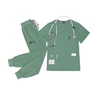 Tenue Infirmiere Ensemble d'uniformes d'infirmières, de médecins, d'hôpital dentaire, d'ensembles pantalons jogging, d'articles soins infirmiers for spa et beauté, gommage(Color2,M)
