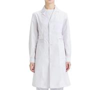 Tenue Infirmiere Professionnelle, Blouse Medicale Infirmiere Femme Chic Et Élégant Blanche Chimie Lycee Coton Manches Longues Chemise De Travail Laboratoire Chemisiers Et Blouses avec Poche Et Bouton