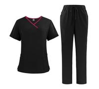 Tenue Infirmiere Uniformes de dentiste à manches courtes for femmes, blouses médecin(Color3,M)
