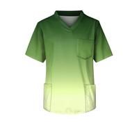 Tenue Infirmiere Uniformes d'infirmière for hommes, ensemble de médecin for animalerie, salopette dentiste, vêtements travail laboratoire d'été, haut à manches courtes et dégradé(Color3,XXXXXL)