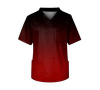 Tenue Infirmiere Uniformes d'infirmière for hommes, ensemble de médecin for animalerie, salopette dentiste, vêtements travail laboratoire d'été, haut à manches courtes et dégradé(Color9,XXXXXL)