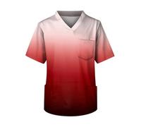 Tenue Infirmiere Uniformes d'infirmière for hommes, ensemble de médecin for animalerie, salopette dentiste, vêtements travail laboratoire d'été, haut à manches courtes et dégradé(Color1,L)