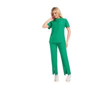 Tenue Infirmiere Uniformes Vêtements de travail for infirmières Ensembles blouses for femmes Combinaisons chirurgicales Salopettes d'hôpital laboratoire salon beauté Spa(Green,M)