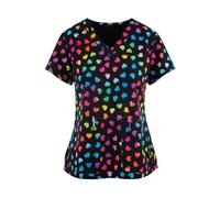 Tenue Infirmiere Vêtements de lavage des mains à manches courtes for bloc opératoire, hauts for femmes, salopettes, blouses d'infirmière et chirurgien(Color16,XX-Large)