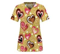 Tenue Infirmiere Vêtements de lavage des mains à manches courtes for bloc opératoire, hauts for femmes, salopettes, blouses d'infirmière et chirurgien(Color8,4XL)