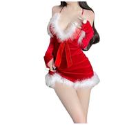 Tenue Mere Noel Femme Sexy Ensemble Père Noël Deguisement Transparente Costume De Pour Homme Dentelle Drôle Lingerie Pere Robe Christmas Cosplay Coohting Femmes Déguisement Vêtements Du Saint Costumes