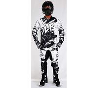 TENUE MOTO CROSS QUAD ENDURO VTT BMX MTB enfant blanc JLP RACING Taille 24-7/8ans