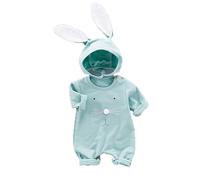 Tenue Pâques Bébé Féerique, Barboteuse Nouveau-Né Chapeau Lapin 0-18 Mois, Grenouillère Idéale pour Les Chasses Aux Oeufs Et Les Photos