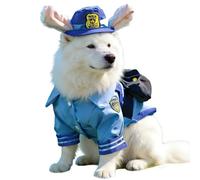 Tenue pour Chat,Costume pour Chien Thème Officier Lapin - Habillement Déguisement Chien Jeu De Rôle,pour Maîtres Et Amis des Animaux Fête Anniversaire Halloween Noël Carnaval Voyage