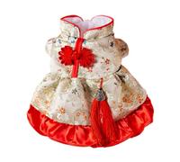 Tenue pour chien du Nouvel An chinois - Costume mignon pour chat, costume de chat mignon 2024, vêtements Cheongsam pour chien dragon, vêtements chauds festifs pour la maison, chat, hiver