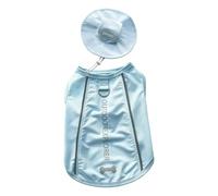 Tenue rafraîchissante pour Gilet pour Chien par Temps, Blue L, Blue L. | Vêtements en polyester sans manches avec chapeau de soleil assorti et confort quotidien
