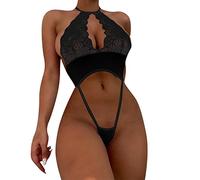 Tenue Sexy Femme Coquine Hot Dessous Sexy érotique Femme Transparent Deguisement Noel Bas et Porte Jarretelle Ensemble Nuisette pour Jarretelles Complet avec Hot Culotte Ouverte String Coquin