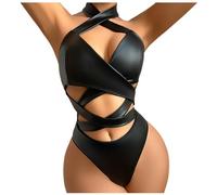 Tenue Sexy Femme Érotique Hot Lingerie Combinaison Latex Body Ensemble Chic Et Elegant Robe Grande Taille Mini Jupe Vetement Deguisement Bodys Club Libertin Guepiere