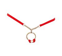 Tenue Sexy Homme Ouverte Coquine Hot Taste Underwear Sling Perle Chaîne Anneau Sexy Creux T String Goût sous-Vêtements Peignoir Court pour Homme (Red, One Size)