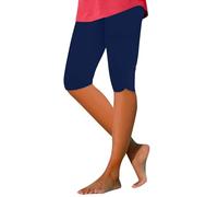 Tenue Sport Femme Amincissante Bleu Marine Chic Leggings Sport pour de Yoga Plage Plumi Sudation Mes Commandes de Danse 3/4 Pantalon Danse Femme Leggings Bleu Marine 3XL
