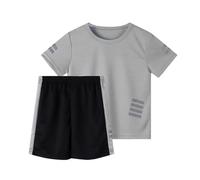 Tenue Sport Garçon Été, T-Shirt Maille Respirant - Bandes Réfléchissantes Et Short Sécurité, Idéal pour Les Jeux De Soir Et Le Vélo