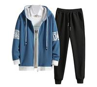 Tenue Sport Homme - Ensemble Compression Homme Jogging Sweats À Capuche Et Sport Pantalons Fall Jogging Hommes Ensemble Training Vêtement Africain de Luxe Les Loisirs et Les Voyages Tenue de Loisirs