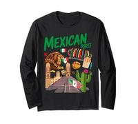 Tenue sur Le thème du Patrimoine Mexicain pour Enfants et Drapeau Mexicain Manche Longue