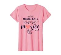 Tenue temoin de Mariage Femme EVJF Team De La Mariée EVJF T-Shirt, Femme, Rose, S