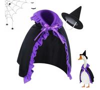 Tenues De Canard De Porche,Costumes De Fête Pour Oies De Porche Avec Chapeau Et Cape Thème Sorcière Décor De Jardin Extérieur Pour Patio Halloween Ferme - Figurine Décorative 58 Cm Avec Chapeau Sorciè